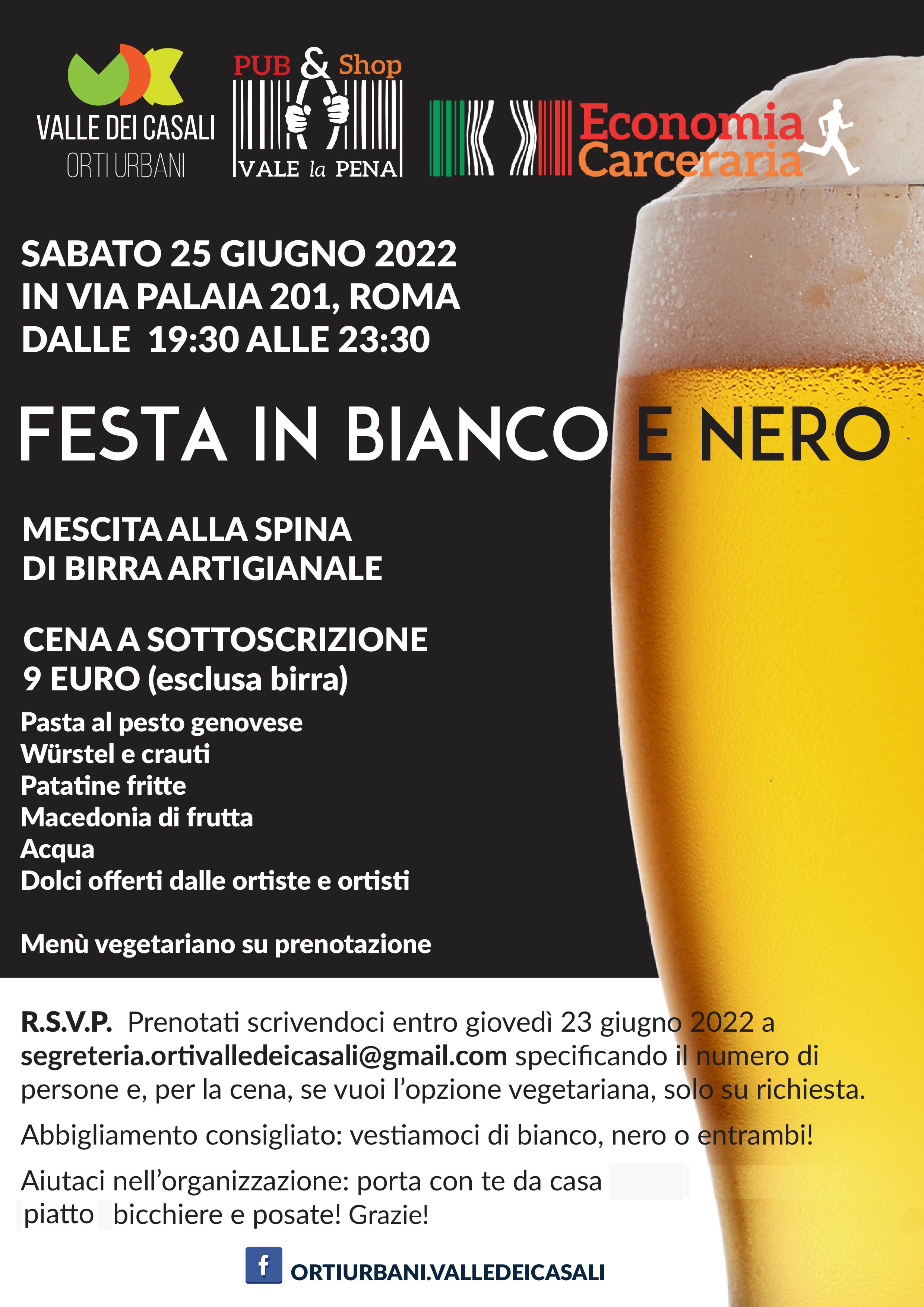 festa in bianco e nero