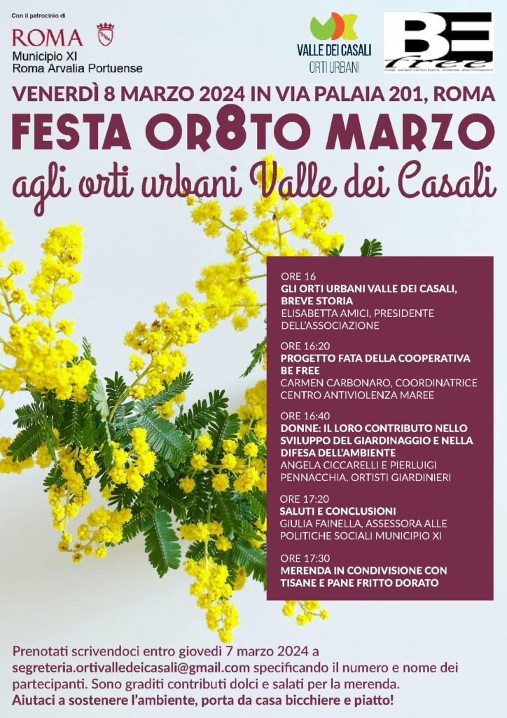 8 marzo 2024 - Festa Or8to Marzo